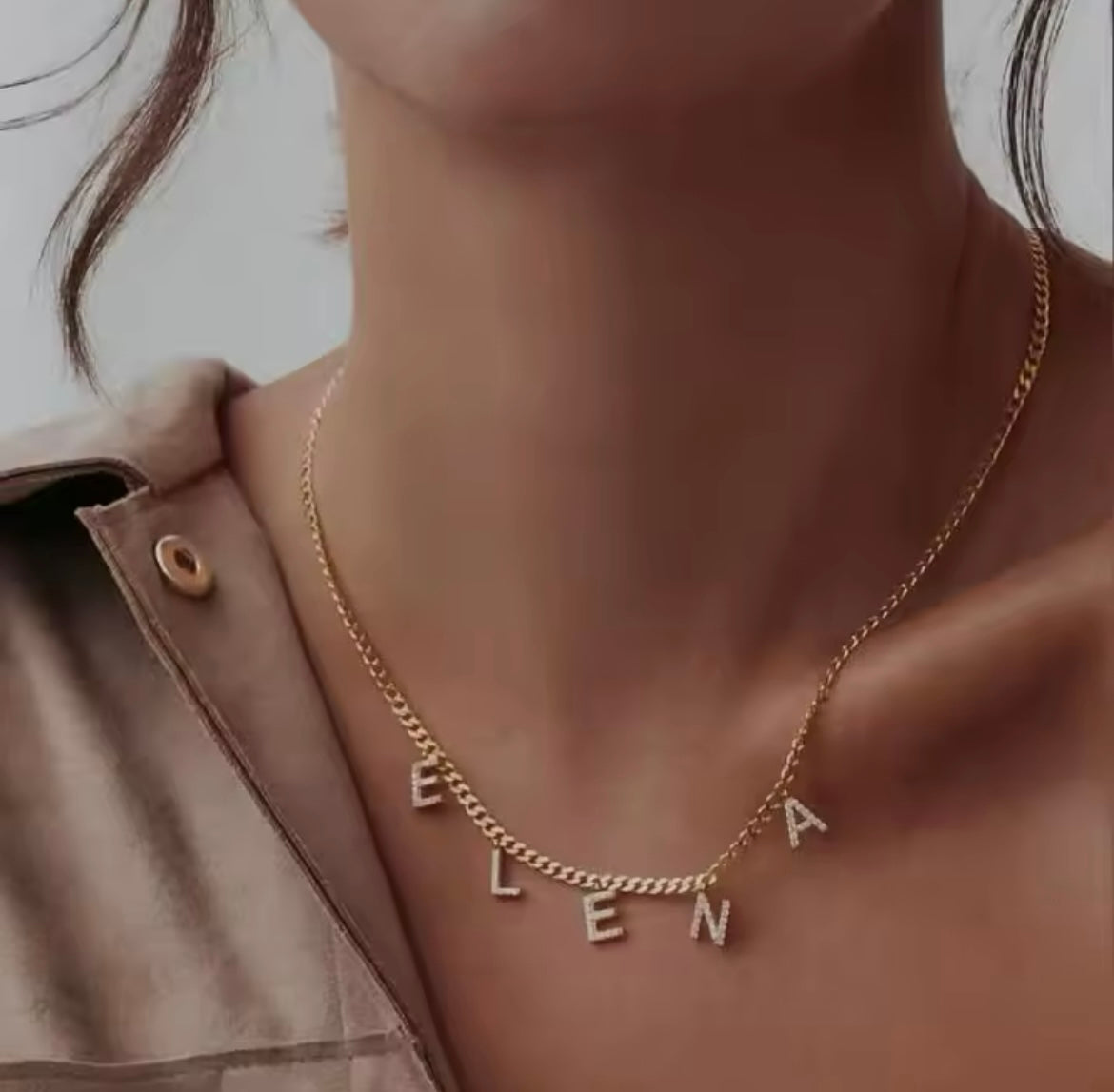 Cutie Pie Gold Necklace