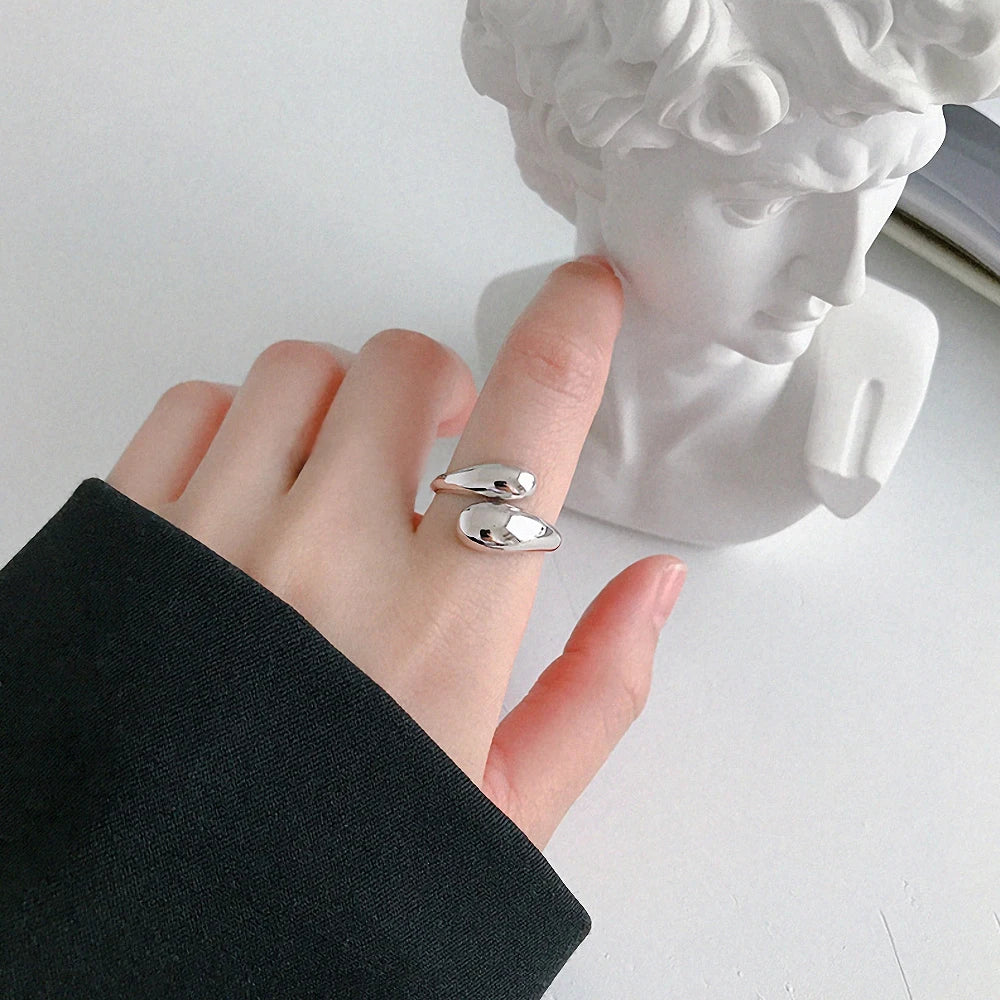 Double Open Feather Ring