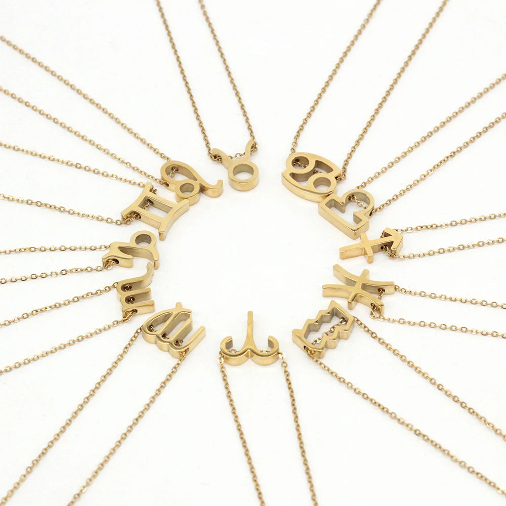Zodiac Girly Pendant Necklace