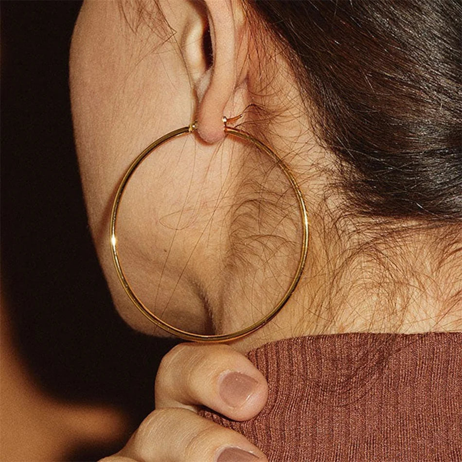 Skinny Hoop Earrings