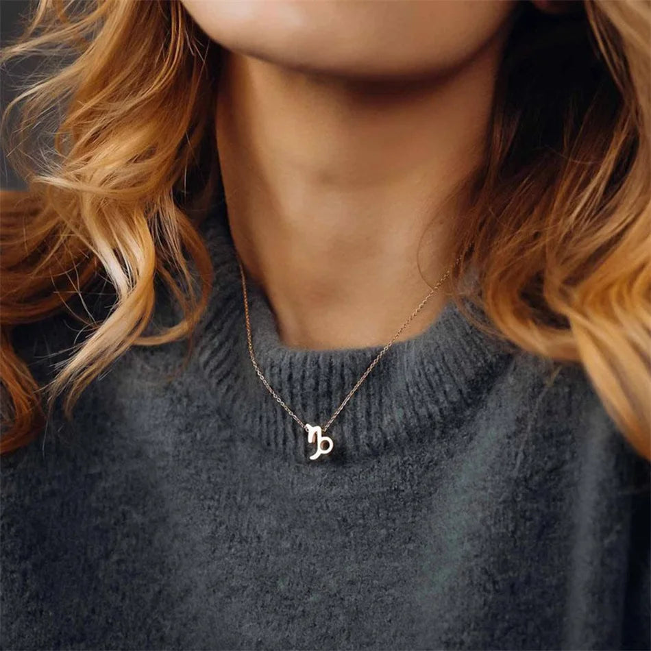 Zodiac Girly Pendant Necklace