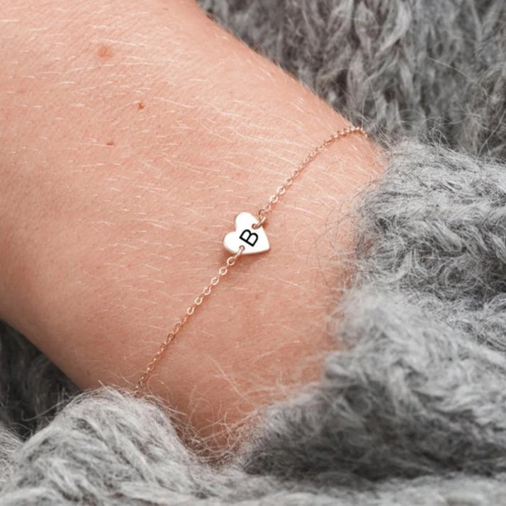 Madison Initial Heart Bracelet