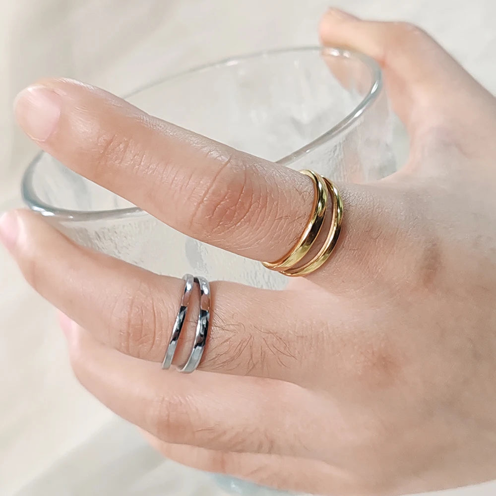 Remi Double Open Ring