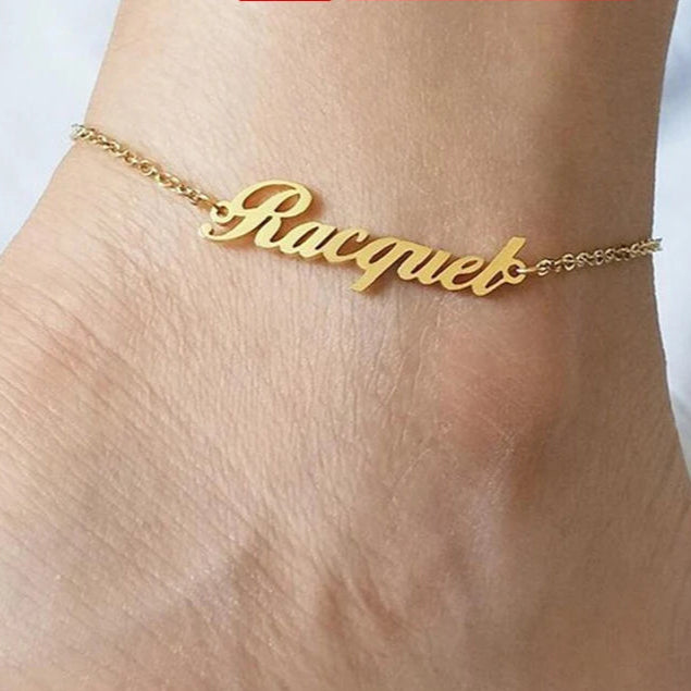 Scarlett Name Anklet