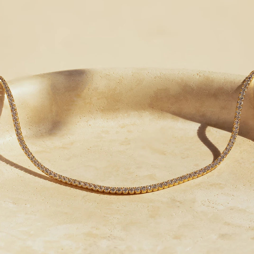 Diamond Gal Chain Necklace