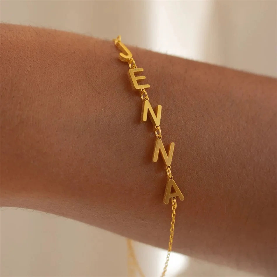 Gracie Letter Charm Bracelet