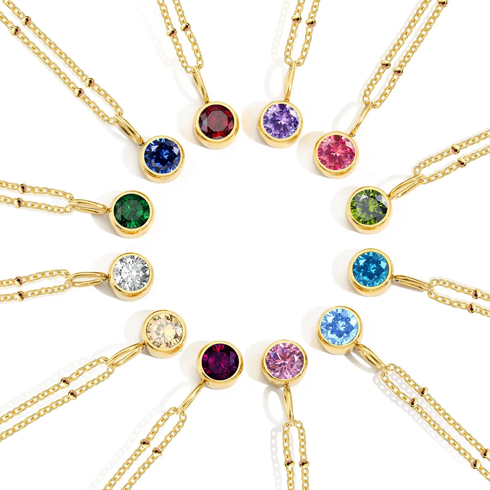 Effie Birthstone Beaded Choker