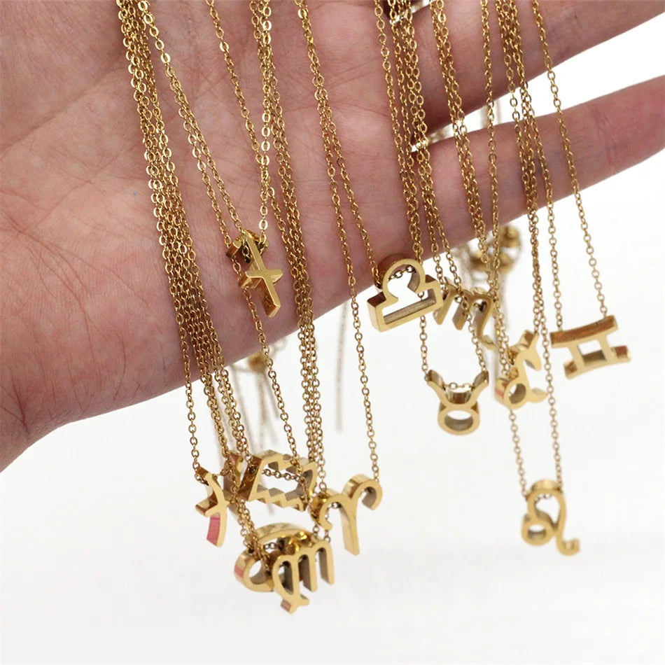 Zodiac Girly Pendant Necklace