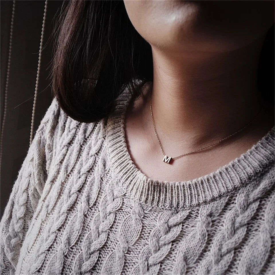 Hailey Initial Charm Necklace