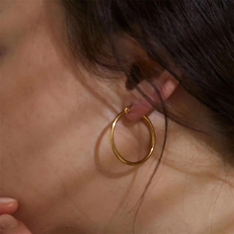 Skinny Hoop Earrings