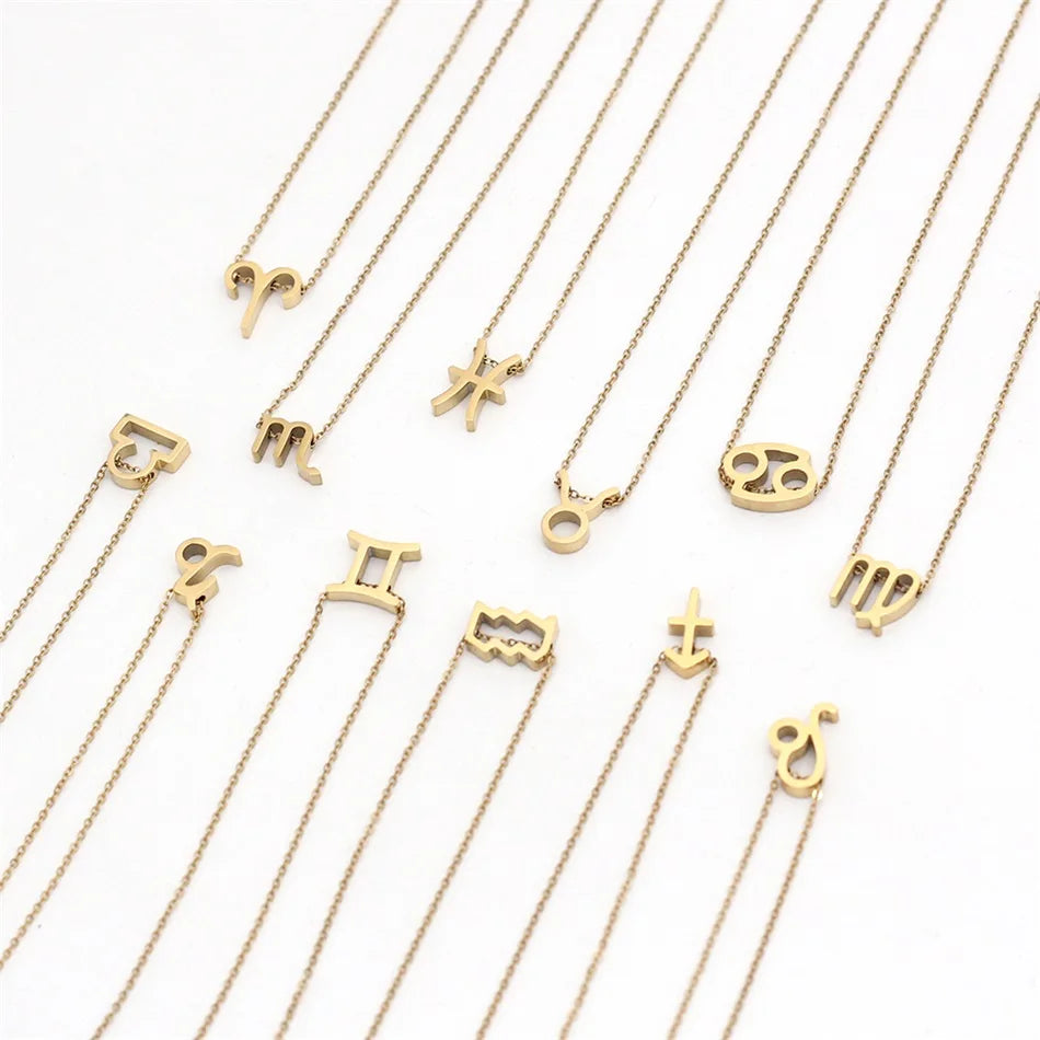 Zodiac Girly Pendant Necklace