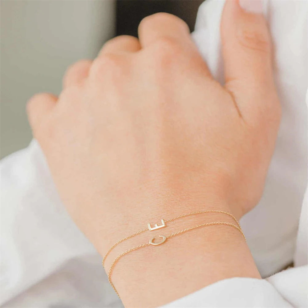 Gracie Letter Charm Bracelet