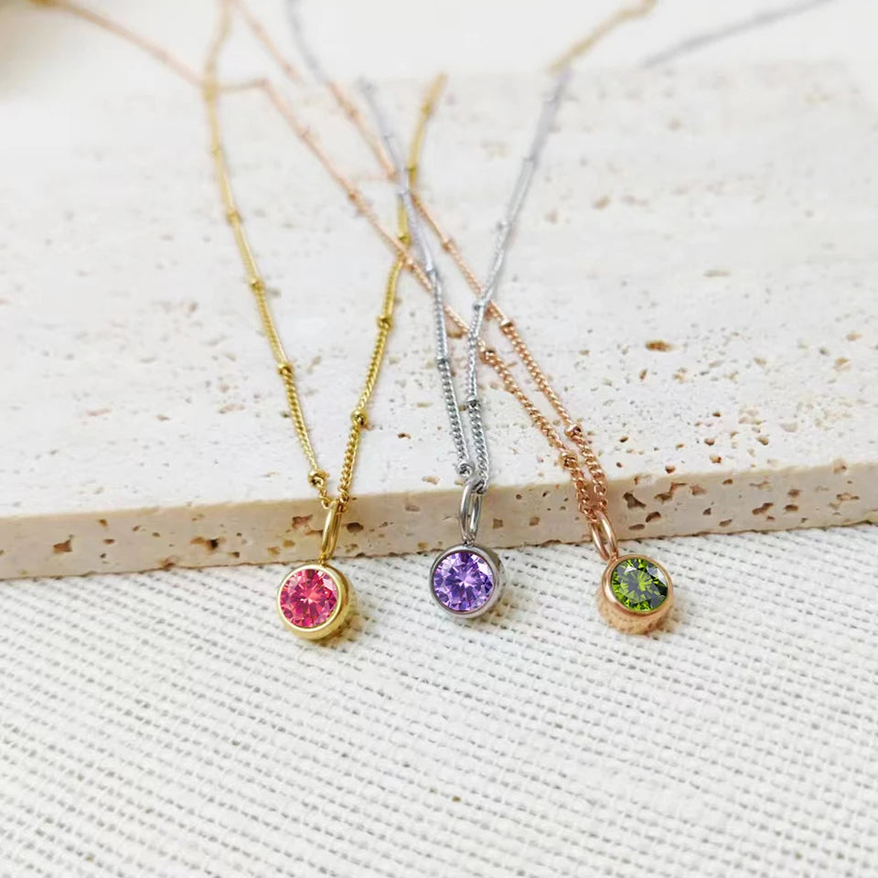 Effie Birthstone Beaded Choker