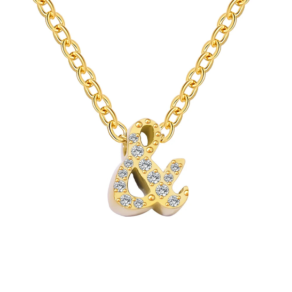 Mia Initial Studded Necklace