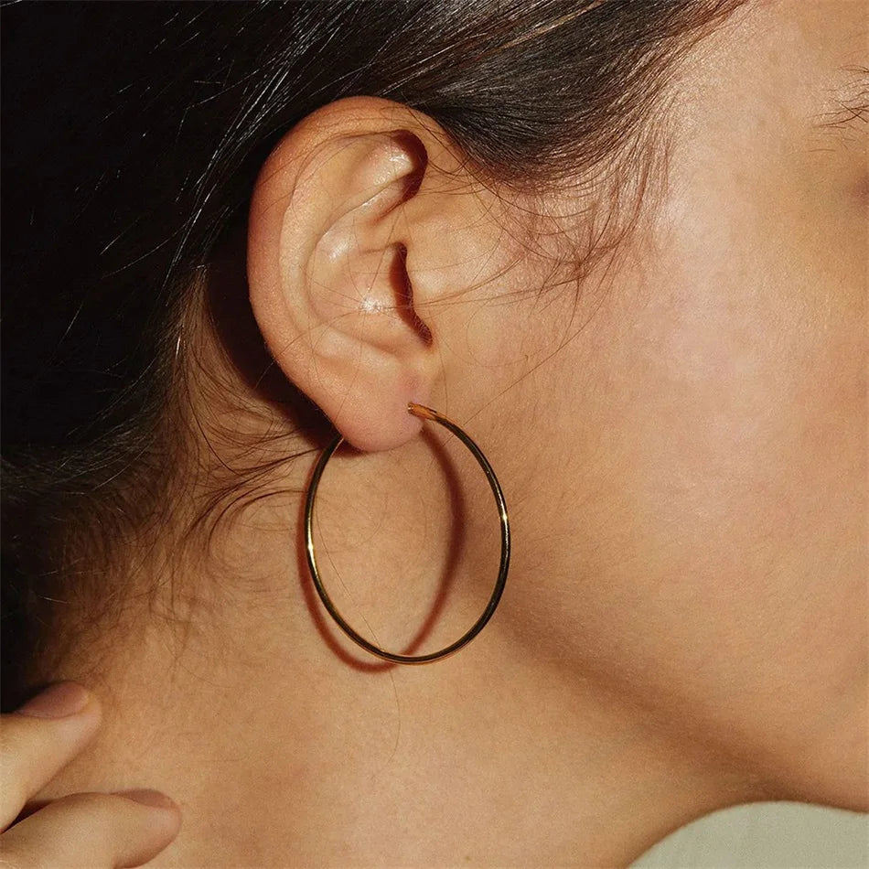 Skinny Hoop Earrings