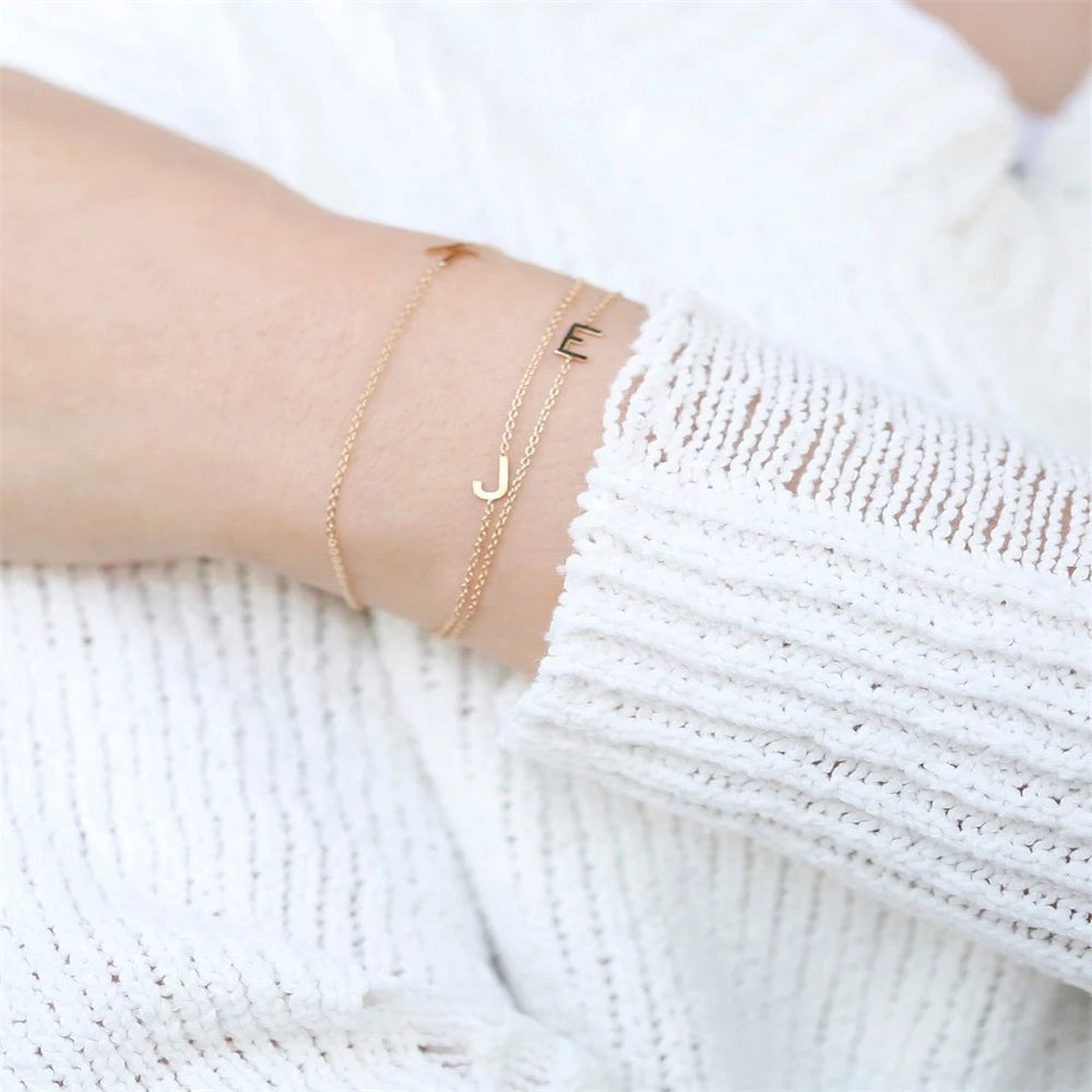 Gracie Letter Charm Bracelet