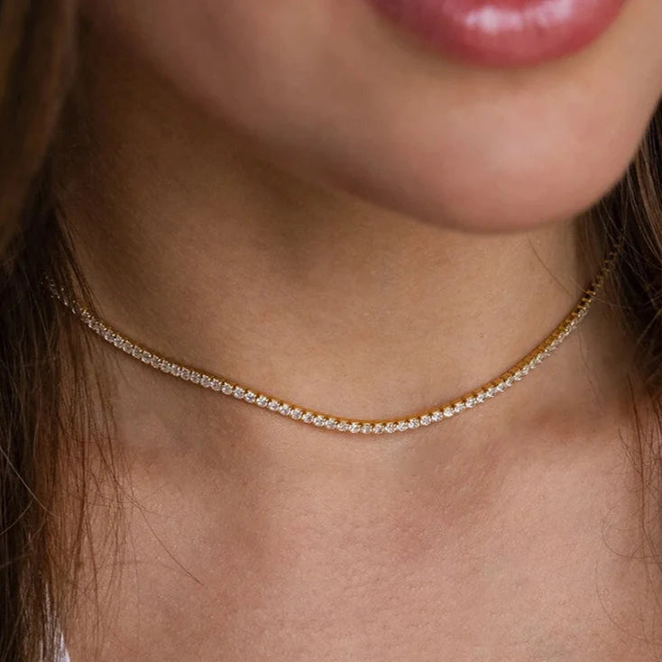 Diamond Gal Chain Necklace