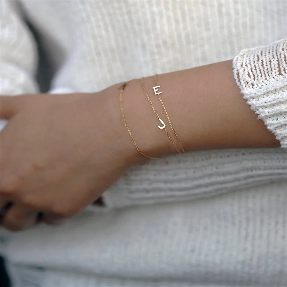 Gracie Letter Charm Bracelet