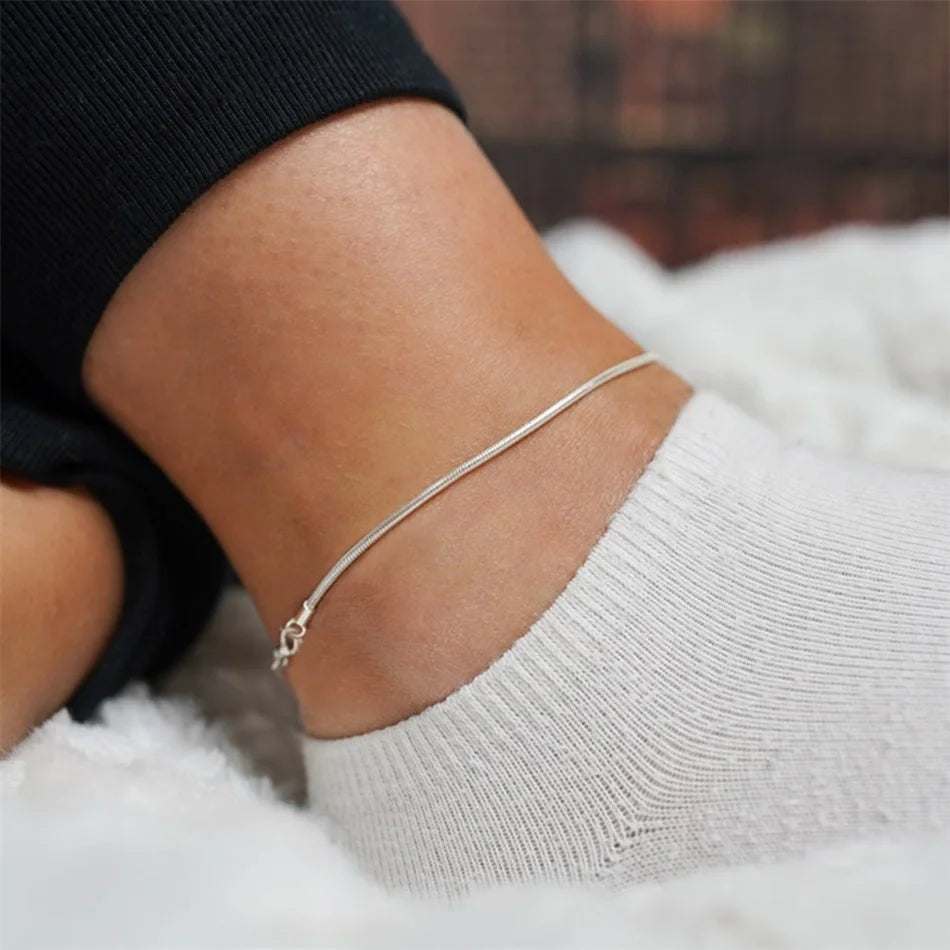 Molly Round Snake Anklet