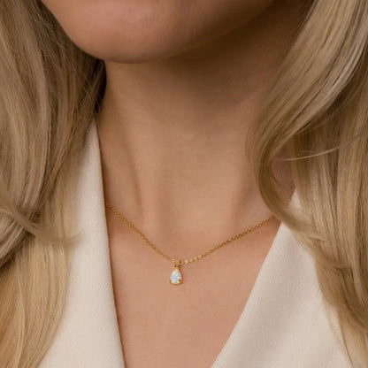 Birthstone Teardrop Pendant