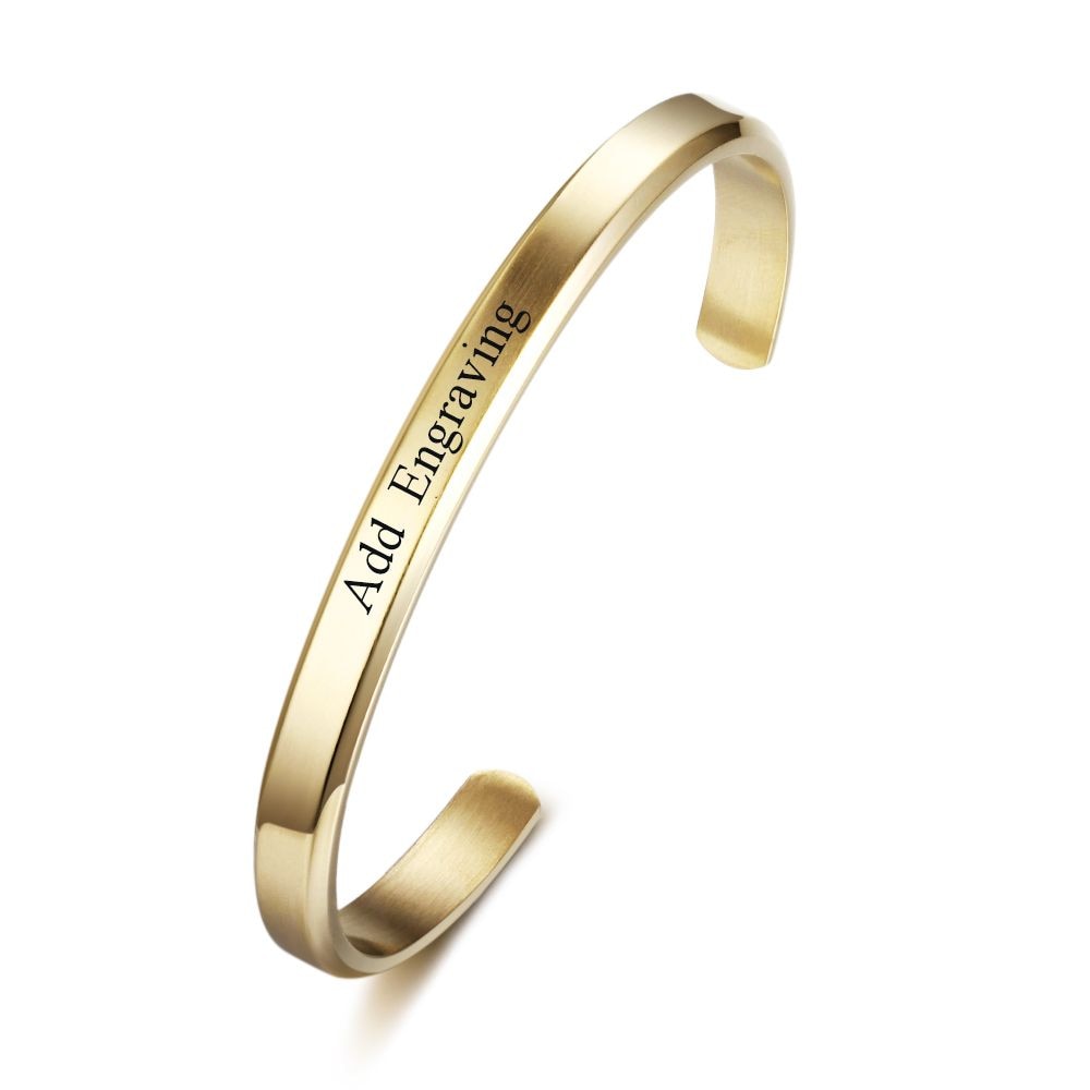 Go Lucky Engraved Bangle