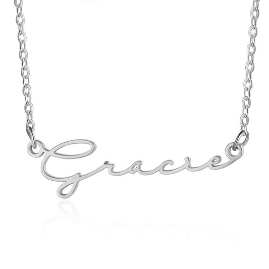 Adore Me Cursive Necklace